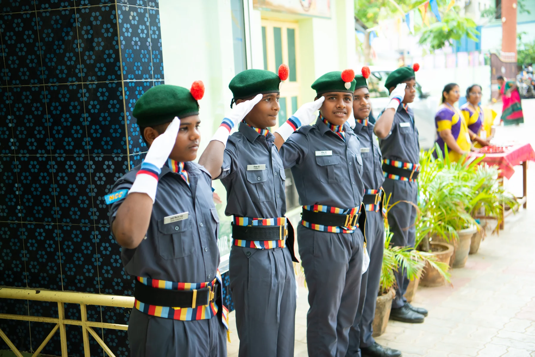Arockiamatha School NCC Cadets Discipline and Commitment